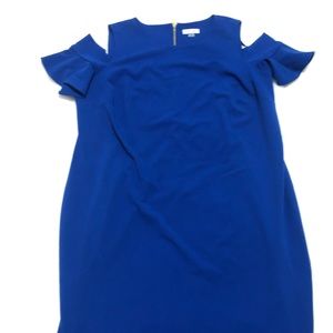 Cold shoulder sheath dress